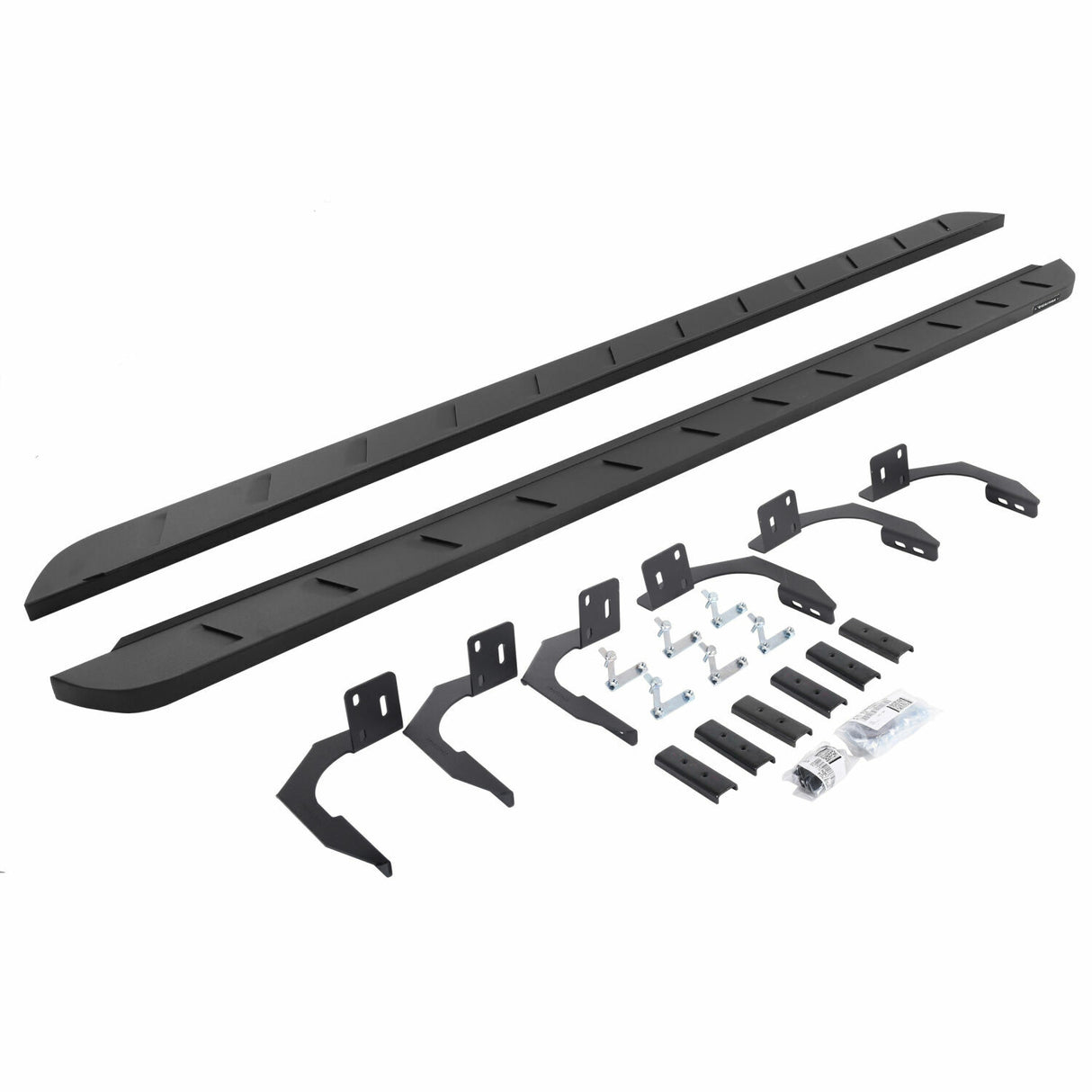 Go Rhino 63410687SPC - RB10 Slim Line Running Boards With Mounting Brackets - Textured Black