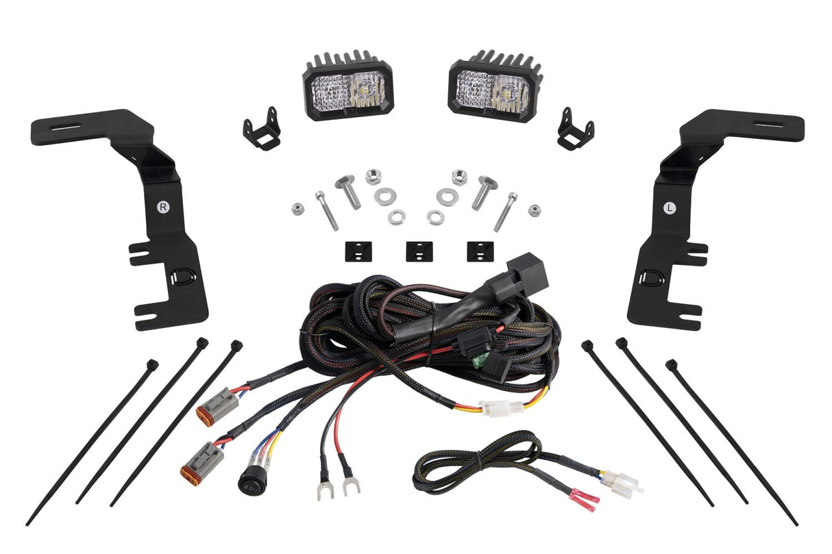 Diode Dynamics - Stage Series Ditch Light Kit for 2023+ Chevrolet Colorado C2 Sport White Combo - DD7807