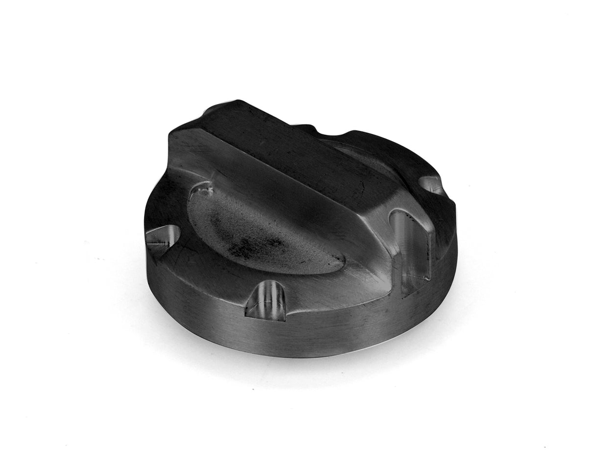 Brake Master Cylinder Cap, Black, Aluminum; 97-16 Jeep Wrangler
