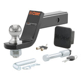 Curt - Towing Starter Kit with 2" Ball (2" Shank, 7,500 lbs, 4" Drop) - 45554