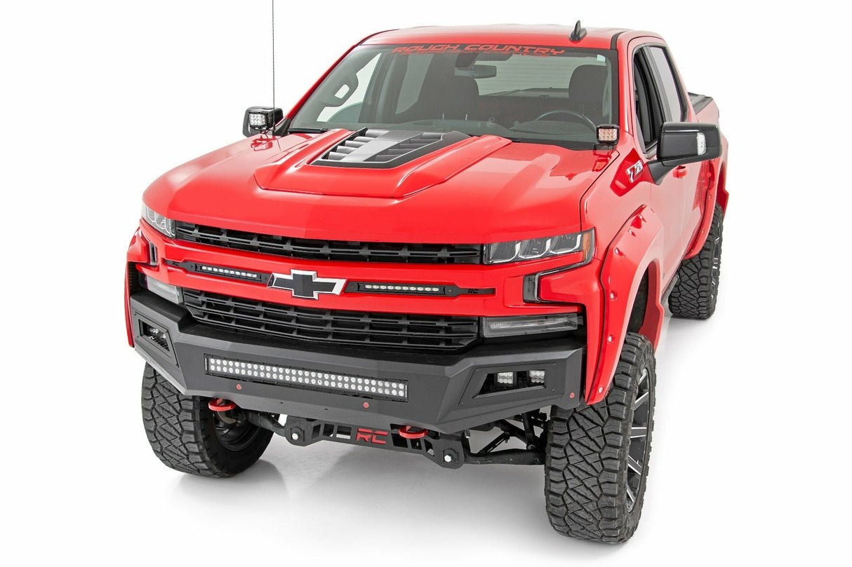 Rough Country - LED Light Kit - Ditch Mount - 2" Black Pair - Spot - Chevy Silverado 1500 (19-24) - 70841