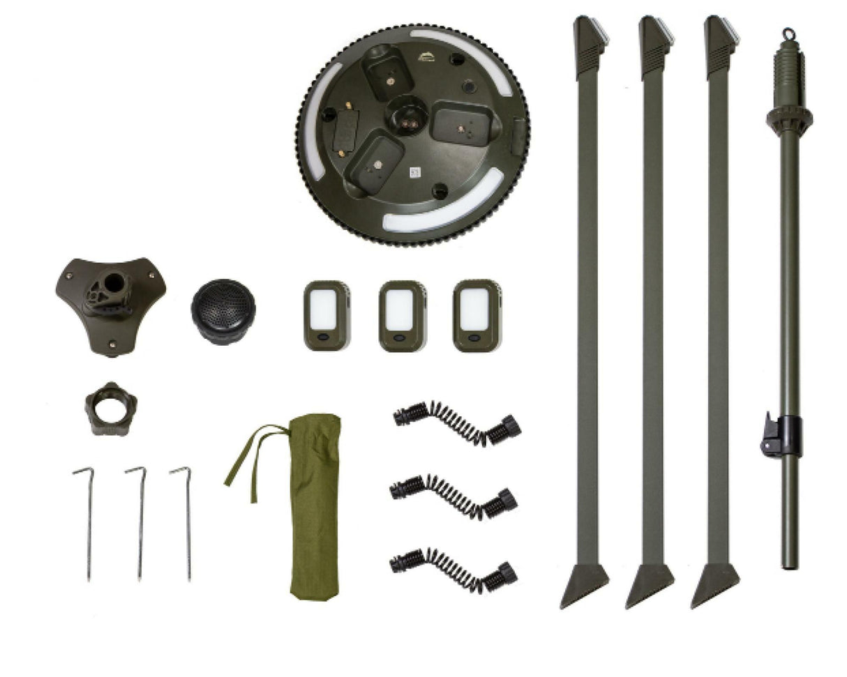 Overland Vehicle Systems - UFO Solar Light Light Pods & Speaker - Camping Light - 15049901