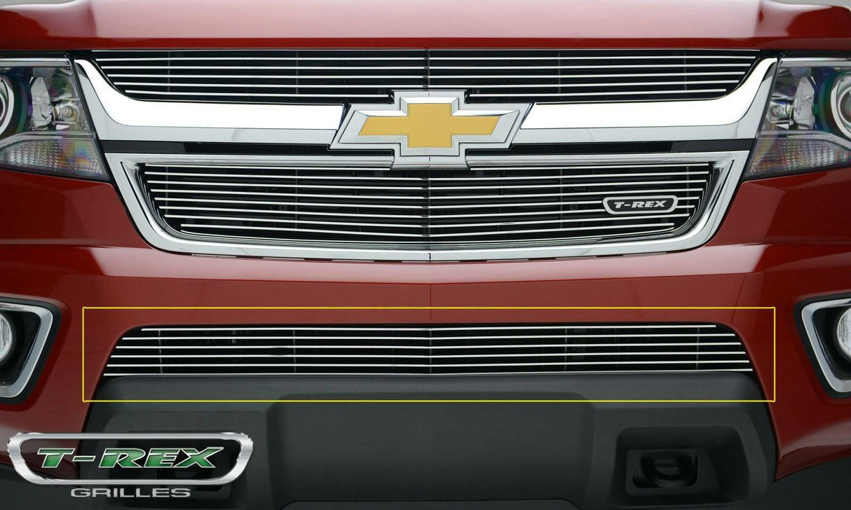 T-Rex Grilles - 1 Pc Horizontal Aluminum Billet Bumper Grille Overlay - 25267