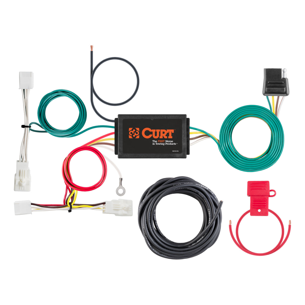 Curt - Custom Wiring Harness, 4-Way Flat Output, Select Lexus ES300h, ES350 - 56430