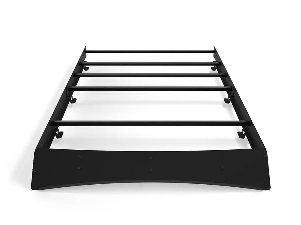 Flatline Van Co. - 2015-2025 Ford Transit 130 Mid Roof Low Pro Roof Rack With Light Bar Fairing - TR0121B