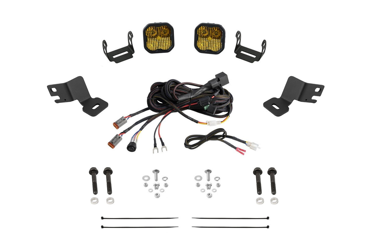 Diode Dynamics - Stage Series Ditch Light Kit for 2019-2024 Polaris RZR XPSS3 Pro Yellow Combo - DD8083