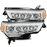 AlphaRex 880724 LED Projector Headlights Plank Style Design Chrome