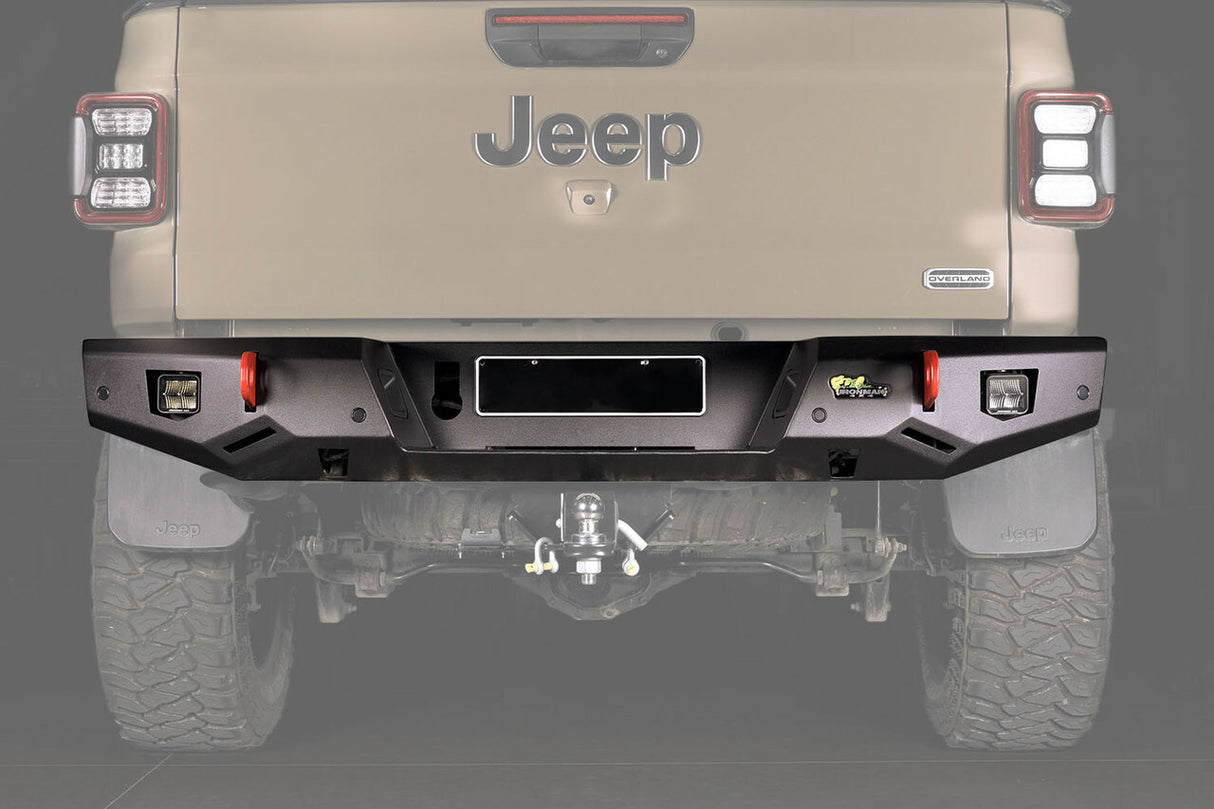 Ironman 4x4 - Raid Series Rear Bumper Kit Suited for Jeep Gladiator JT - No Lights - RTB077JT