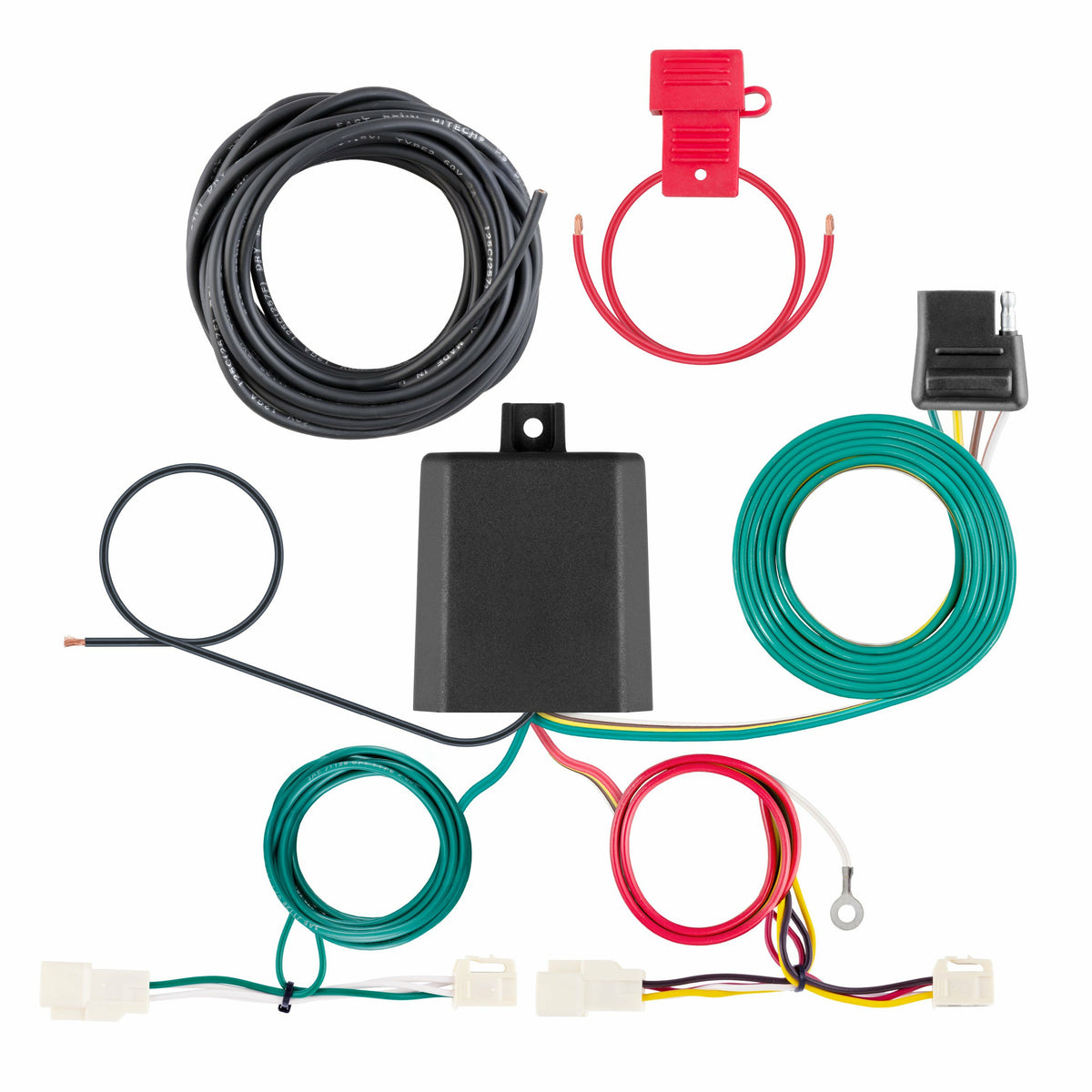 CURT 56544 Custom Wiring Harness, 4-Way Flat Output, Select Toyota Camry