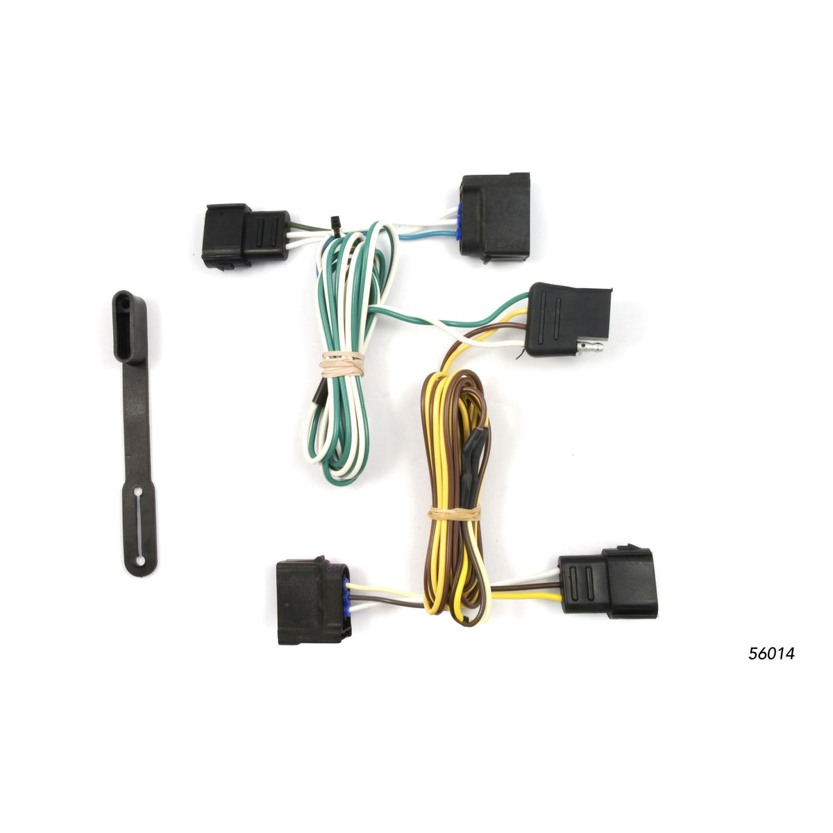 Curt - Custom Wiring, 4-Way Flat Output, Select Chevrolet Corvette, Ford Focus, Ranger - 56014