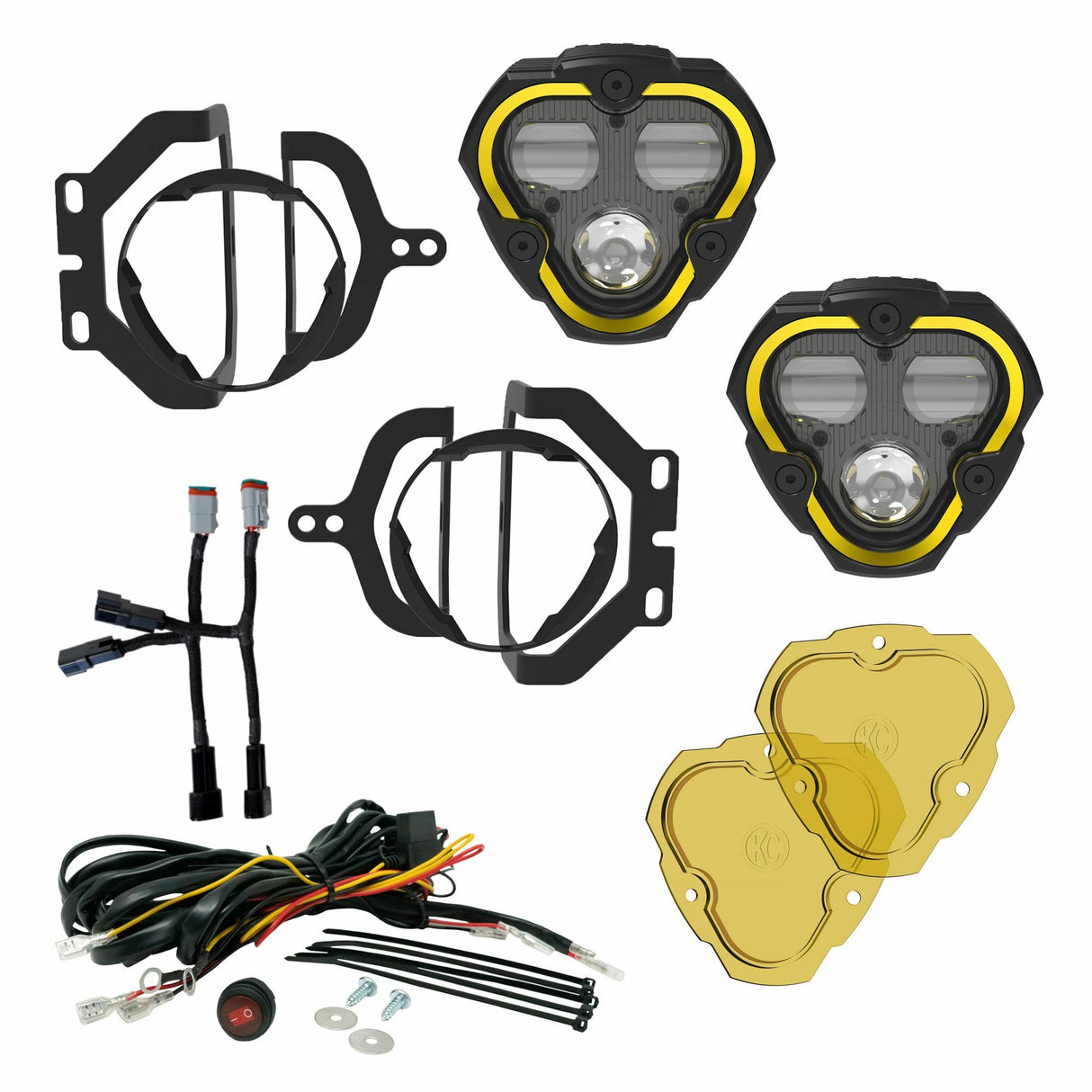 KC HiLiTES 97148 KC FLEX ERA 3 Dual Mode SAE Fog Lights 2-Light Master Kit