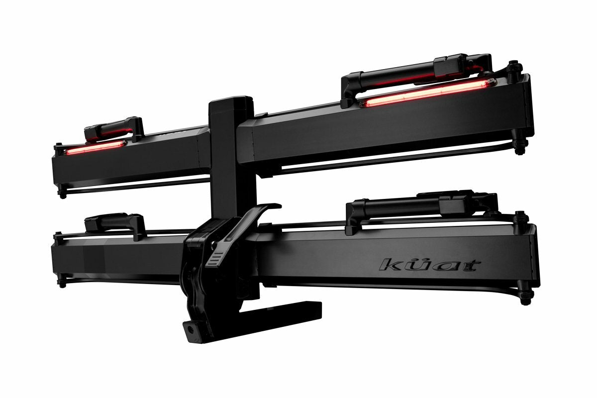 Kuat - Piston X 2" LED Dual Ratchet Platform Rack with Kashima - 2 Bike - Galaxy Gray - PX22G