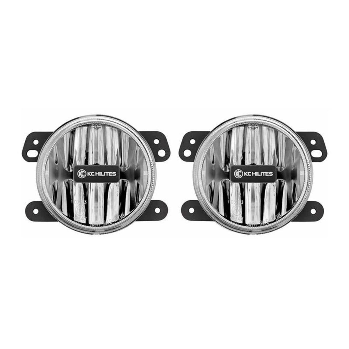 KC Hilites - Gravity LED G4 Fog Light Pair Pack System for 2010-2018 Jeep JK - #497 - 497