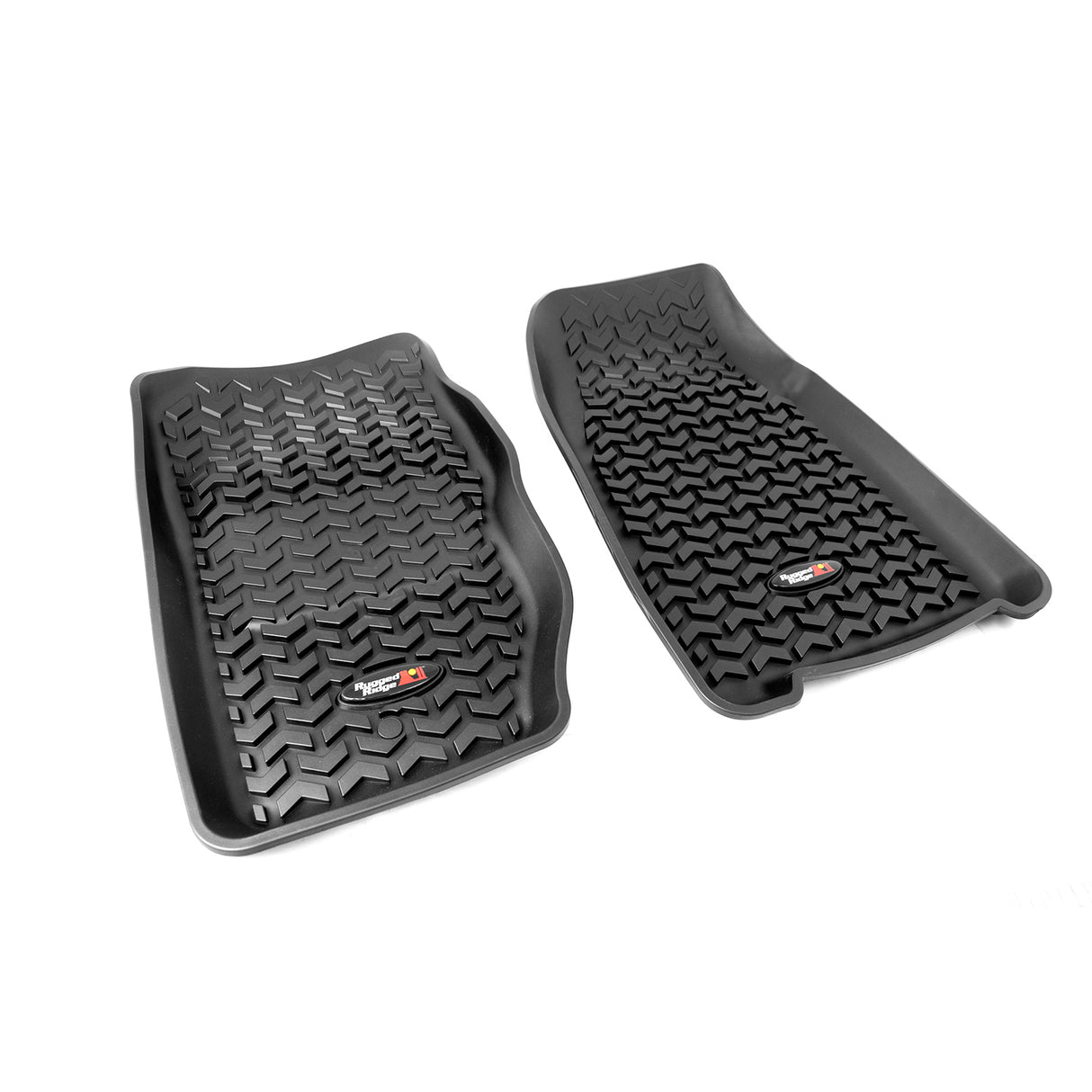 Rugged Ridge - Floor Liners, Front, Black; 84-01 Jeep Cherokee XJ - 12920.25
