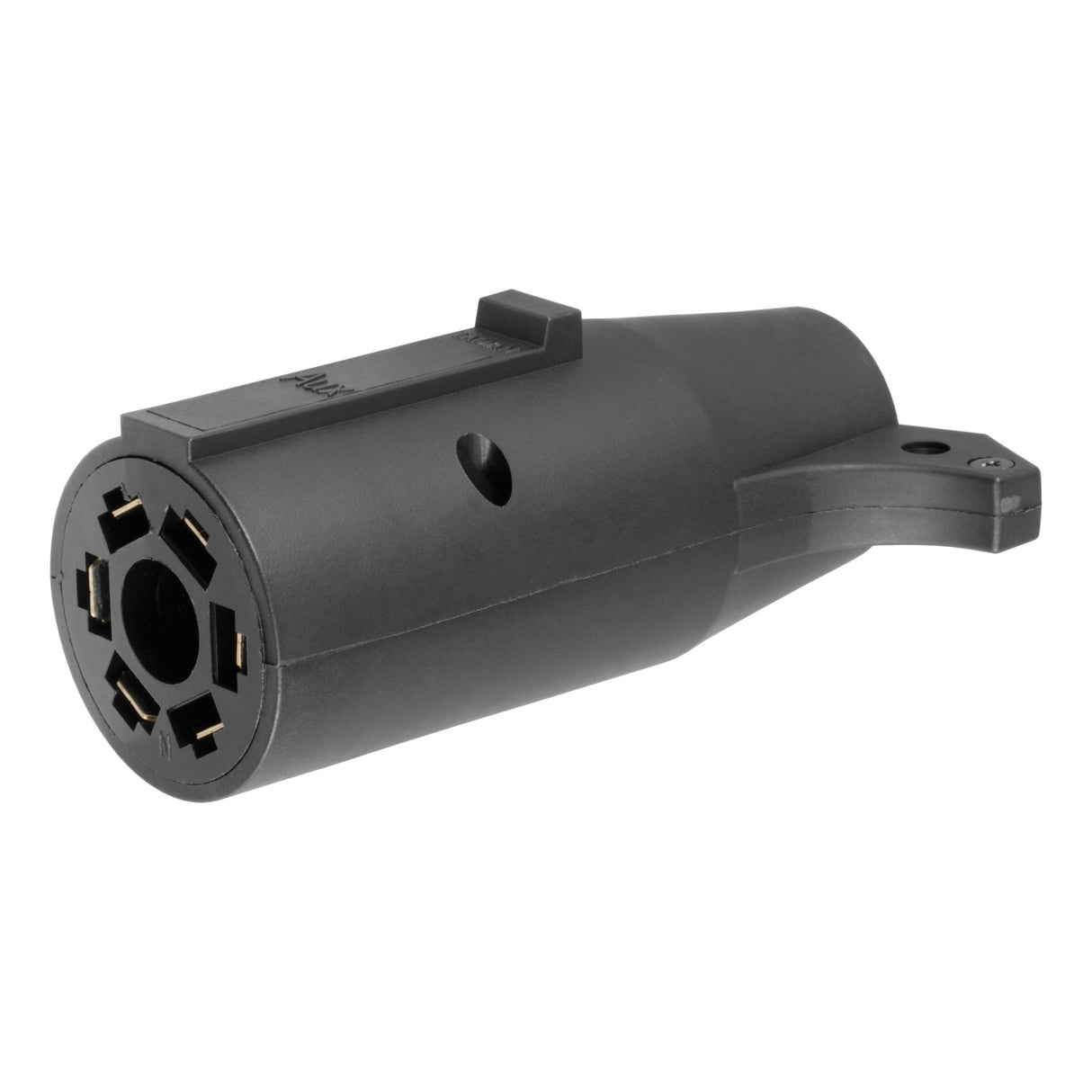 Curt - Adapter (7-Way RV Blade to 6-Way Round Trailer, Center Pin Auxiliary) - 57260