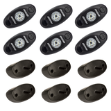 RIGID A-Series LED Universal Rock Light Kit, High Power Amber, Set Of 6