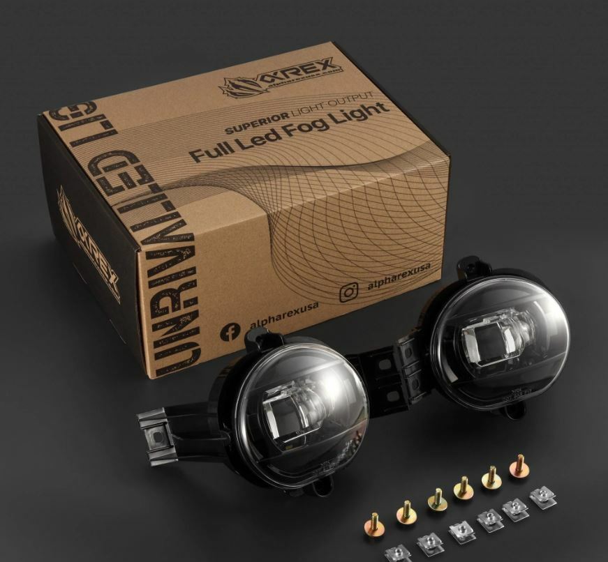 AlphaRex 210005 DoubleTap Dual Color LED Projector Fog Lights