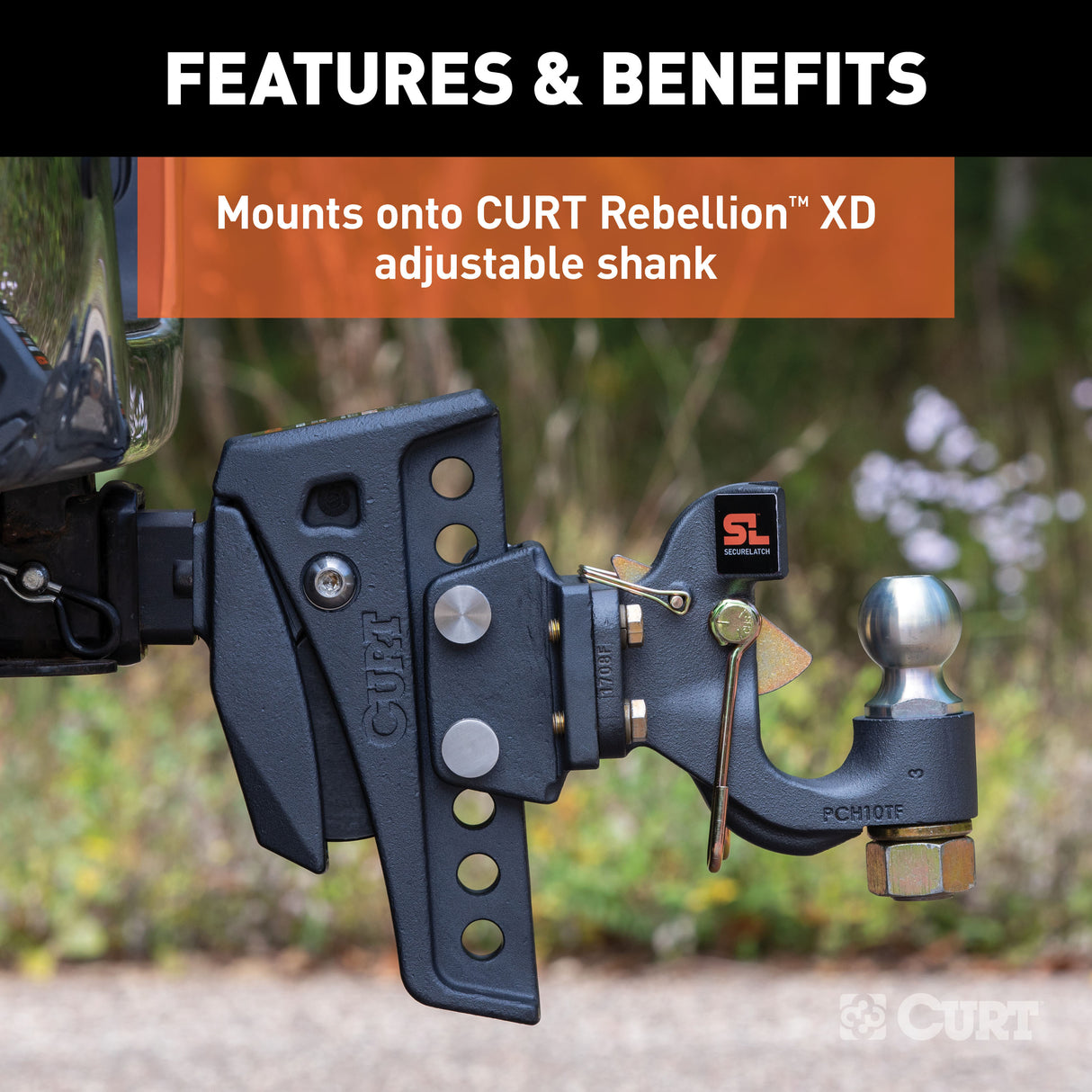 Curt - Rebellion XD Pintle Mount Attachment - 45950