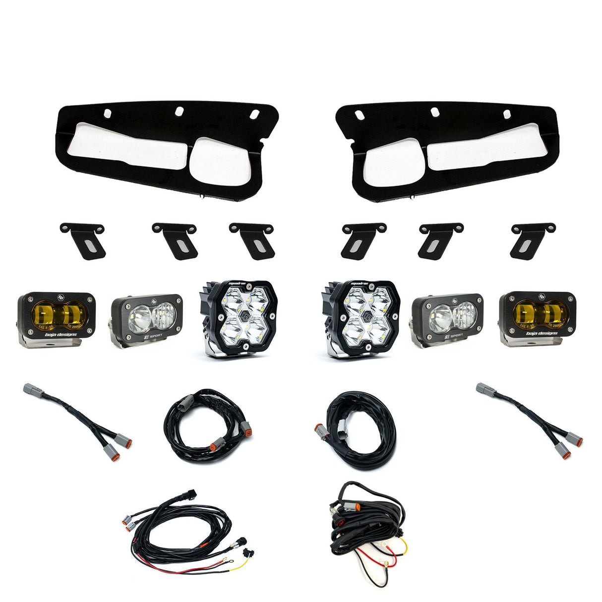 Baja Designs - 44-0083 Squadron 2.0 Sport/S2 Sport/S2 SAE "Sportman" Fog Pocket Light Kit