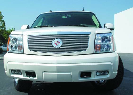 T-Rex Grilles - 1 Pc Horizontal Aluminum Billet Grille Insert - Re-Use OE Cadillac Logo with provided logo plate - 20182