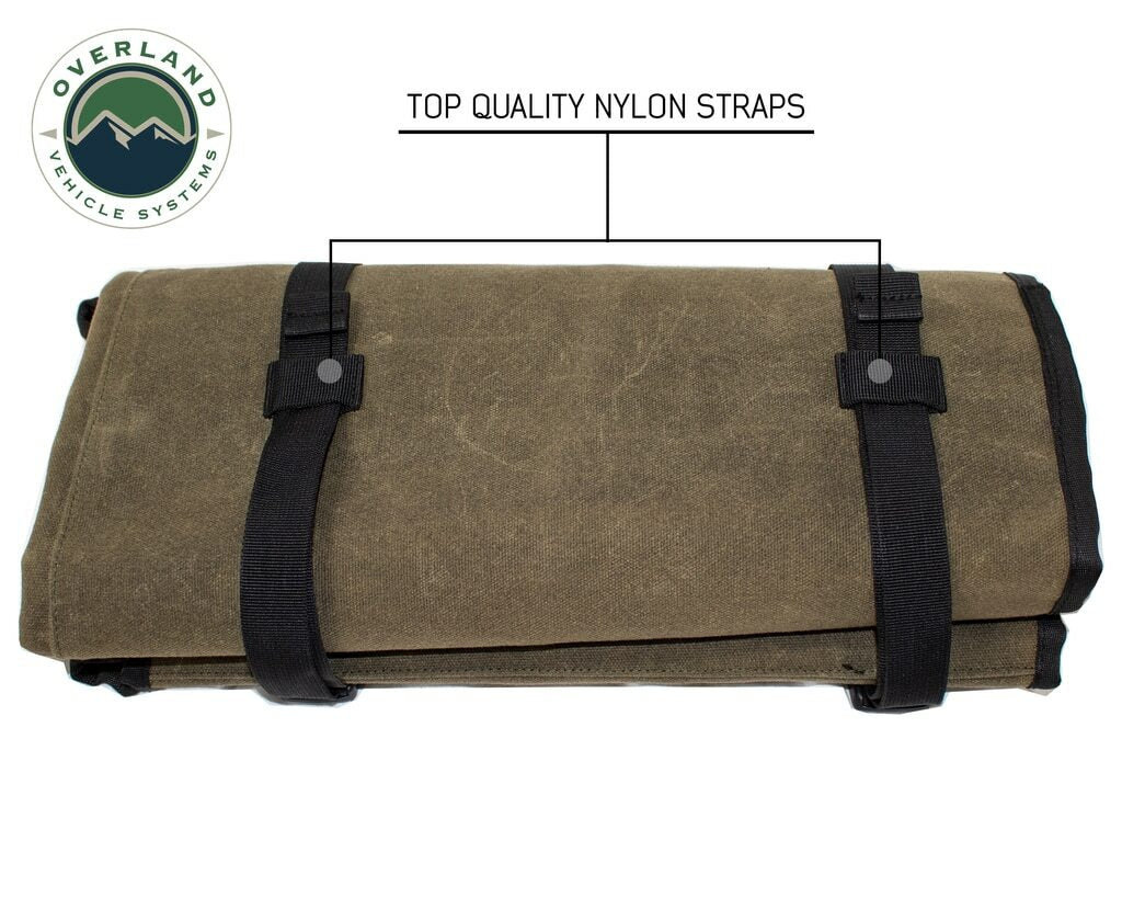 Overland Vehicle Systems - Rolled General Tool Storage Bag - Waxed Canvas - 21079941