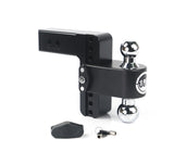 180 Hitch Chrome Cerakoted 6" Drop Hitch with 2.5" Shank - CTB6-2.5-CER-BLA