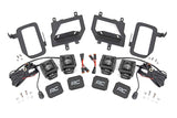 Rough Country - LED Light Kit - Fog Mount - Dual 2" Black Pairs - SAE - Ford F-150 (15-17) - 70831
