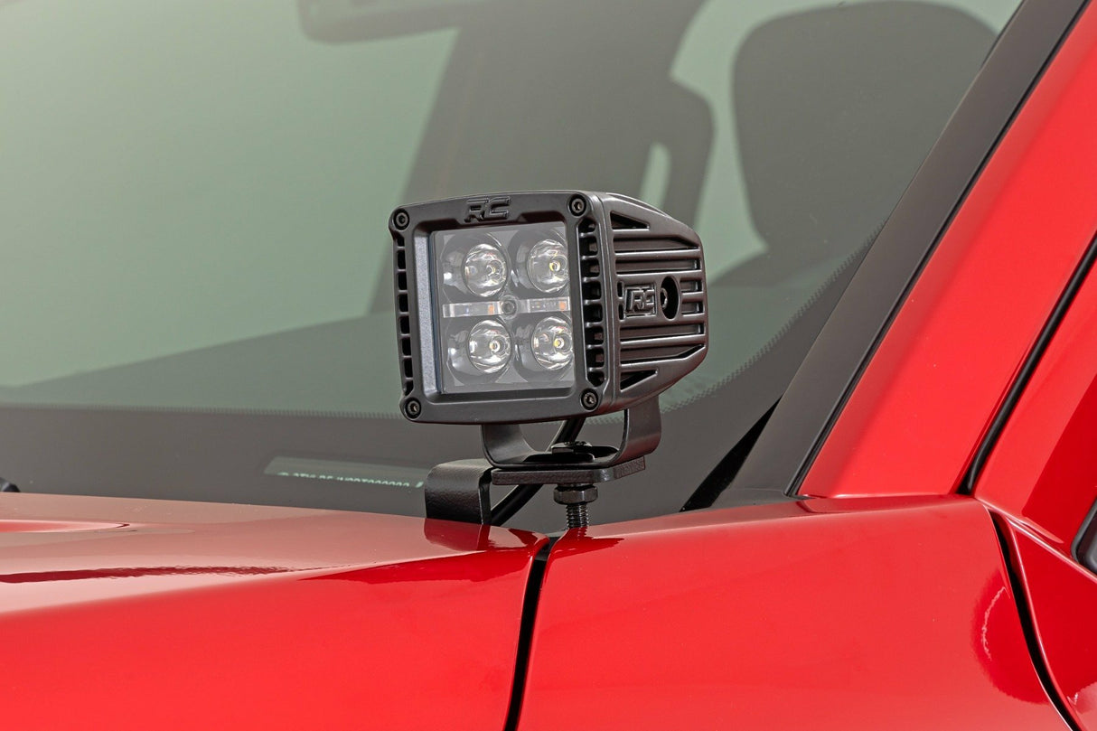 LED Light Kit - Ditch Mount - 2(in.) Black Pair - White DRL - Toyota Tacoma (2024)