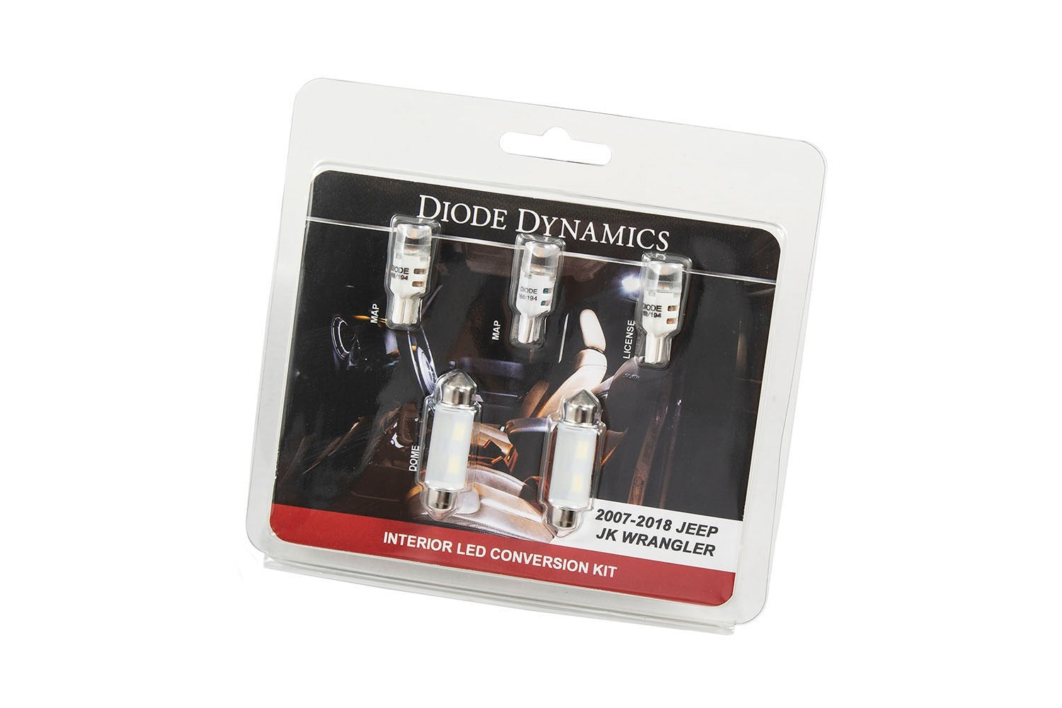 Diode Dynamics - DD0363 - Wrangler JK 4dr Interior Kit - Stage 1 Cool White