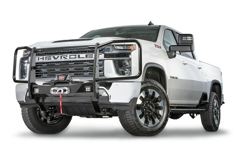 Warn - TRANS4MER GRILLE GUARD KIT - SILVERADO HD FULL GUARD - 106595