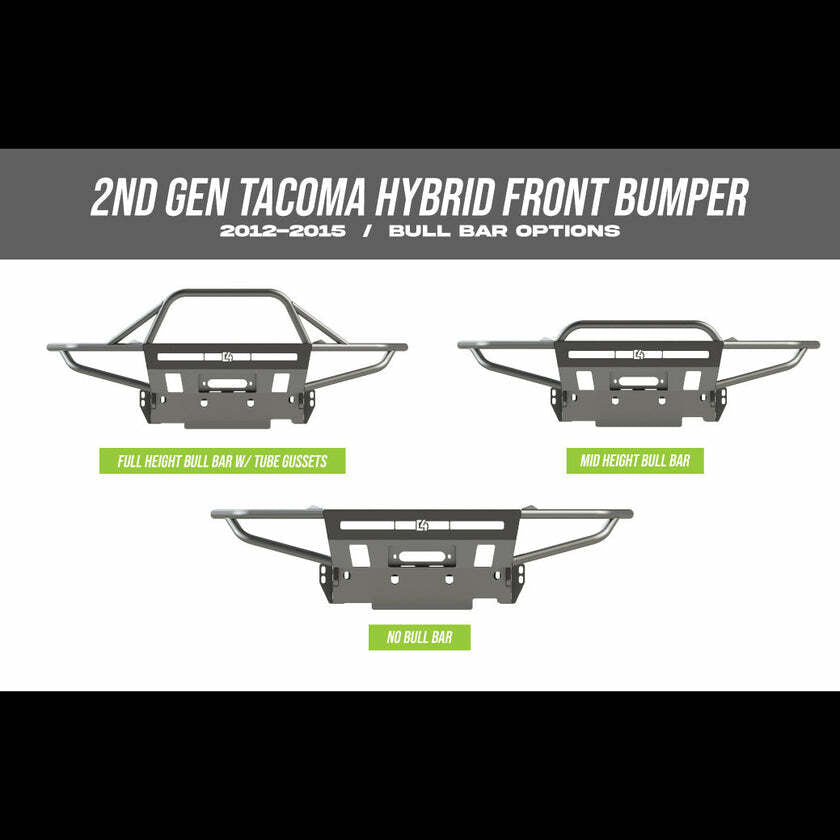 C4 Fabrication - Tacoma Hybrid Front Bumper / 2nd Gen / 2012-2015 - 1200-3212-30-MH