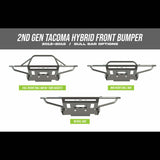 C4 Fabrication - Tacoma Hybrid Front Bumper / 2nd Gen / 2012-2015 - 1200-3212-30-MH