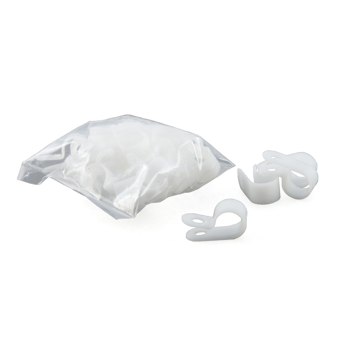 Curt - 3/8" I.D. Convoluted Slit Loom Tube Clamps (25-Pack) - 59828