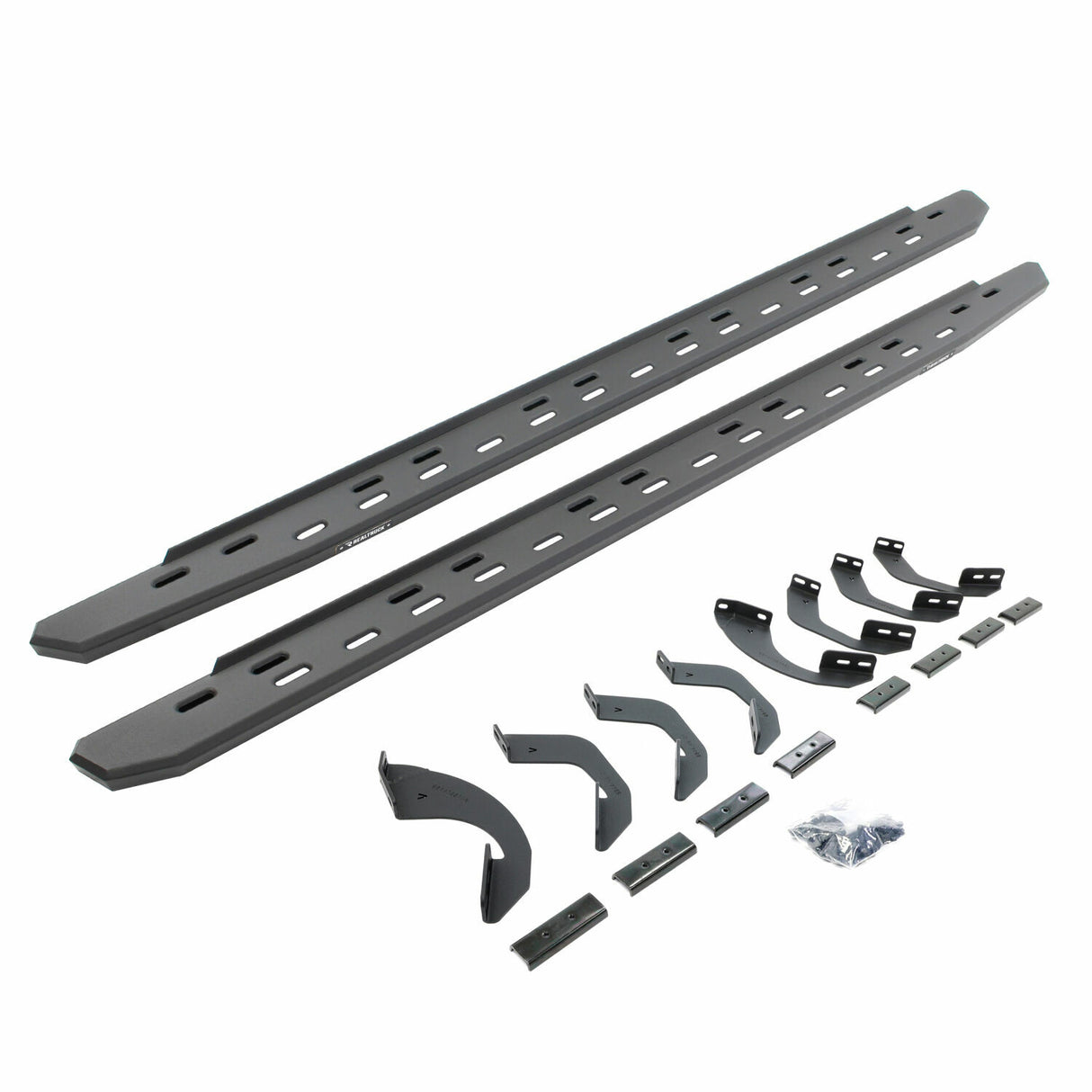 Go Rhino 69643687SPC - RB30 Slim Line Running Boards with Mounting Bracket Kit - Textured Black