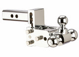 B&W Trailer Hitches - TS10047C 6" Chrome Tow & Stow, Tri-Ball-Boxed