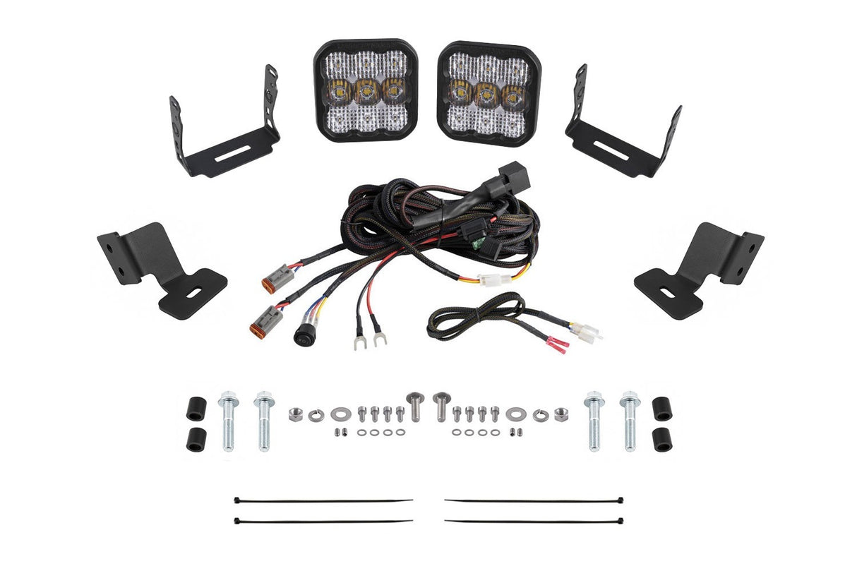 Diode Dynamics - Stage Series Ditch Light Kit for 2019-2024 Honda TalonSS5 Pro White Combo - DD7914