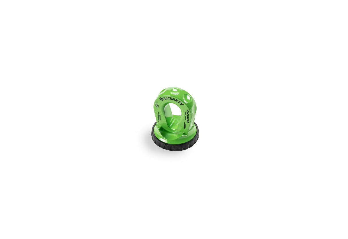 Factor 55 00355-08 SPLICER XTV 3/16-1/4"  SYNTHETIC ROPE SPLICE-ON SHACKLE MOUNT -- GREEN