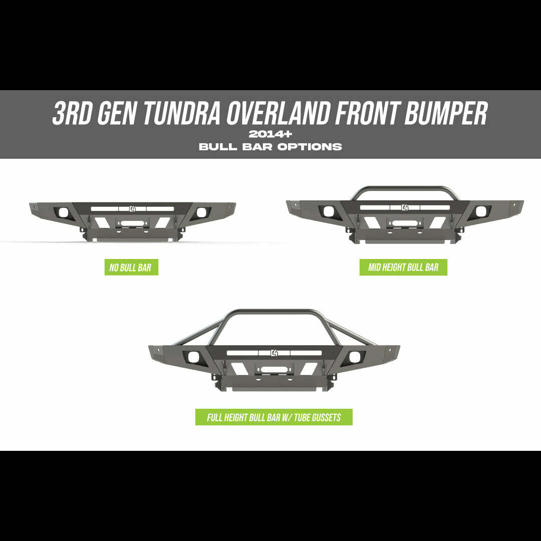 C4 Fabrication - Tundra Overland Series Front Bumper / 2nd Gen / 2014-2021 - 1400-3114-30-NB-01NA