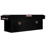 Weather Guard - Model 128-5-04 Saddle Box, Steel, Full Deep, Gloss Black, 15.0 cu ft - 128-5-04