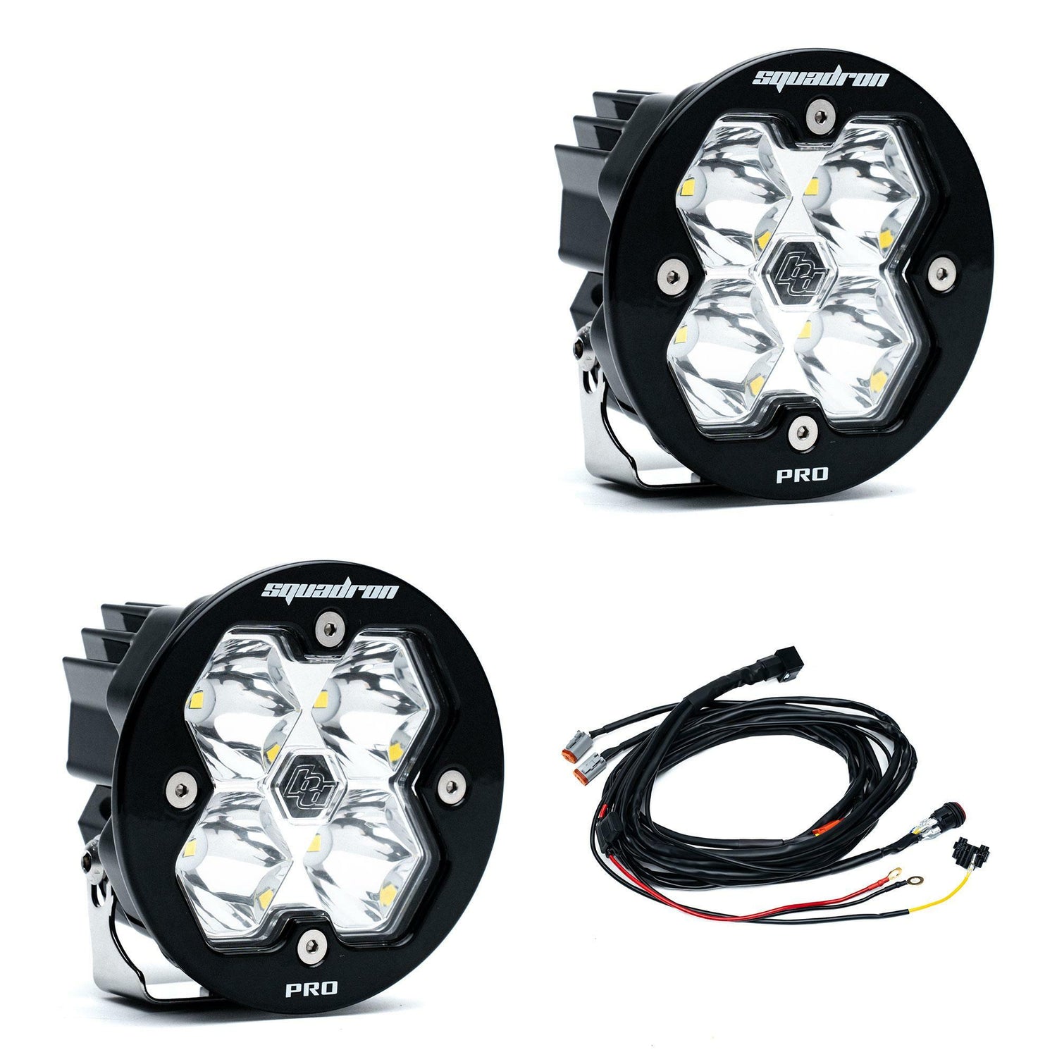 Baja Designs - 59-7801-2 Squadron-R 2.0 Pro Black LED Auxiliary Light Pod Pair