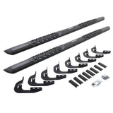 Go Rhino V3404787T - V3 Series Aluminum Side Steps with Mounting Brackets - Textured Black