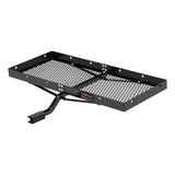 Curt - 48" x 20" Black Steel Tray Cargo Carrier (1-1/4", 2" Adapter, 300 lbs.) - 18110