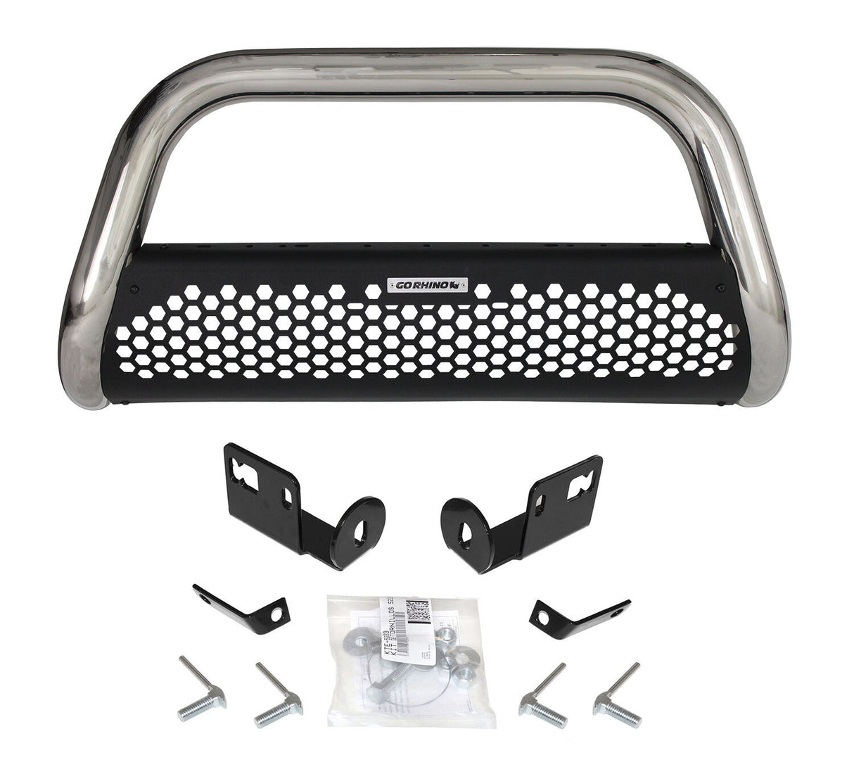 Go Rhino 55267PS -  RC2 Bull Bar with Mounting Brackets - Polished Stainless Steel