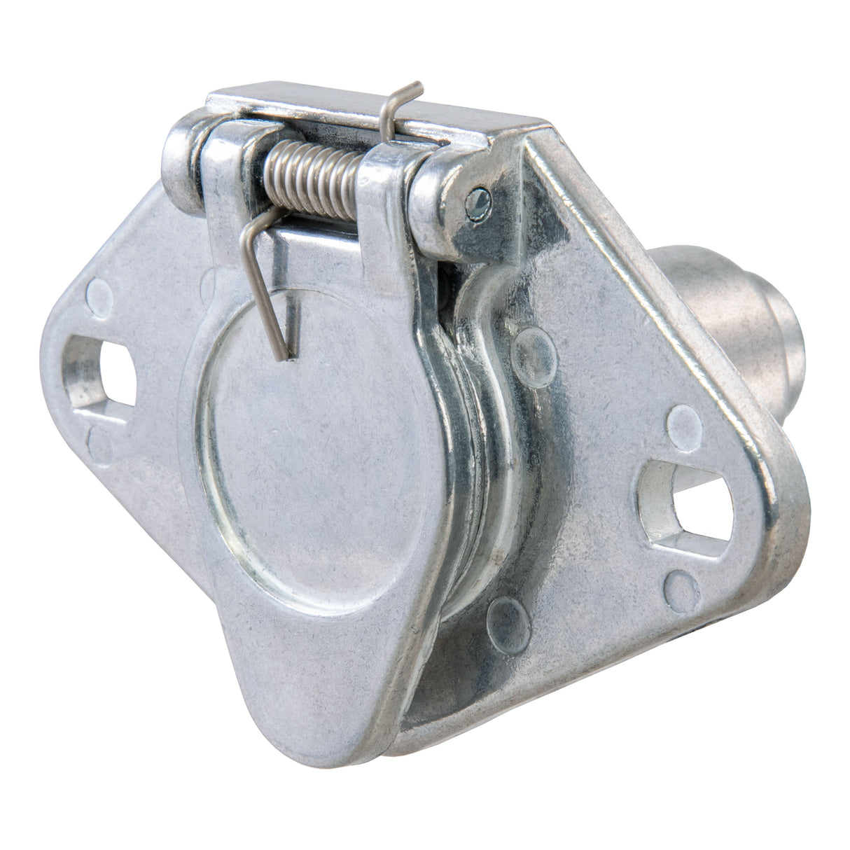 Curt - 4-Way Round Connector Socket (Vehicle Side) - 58070
