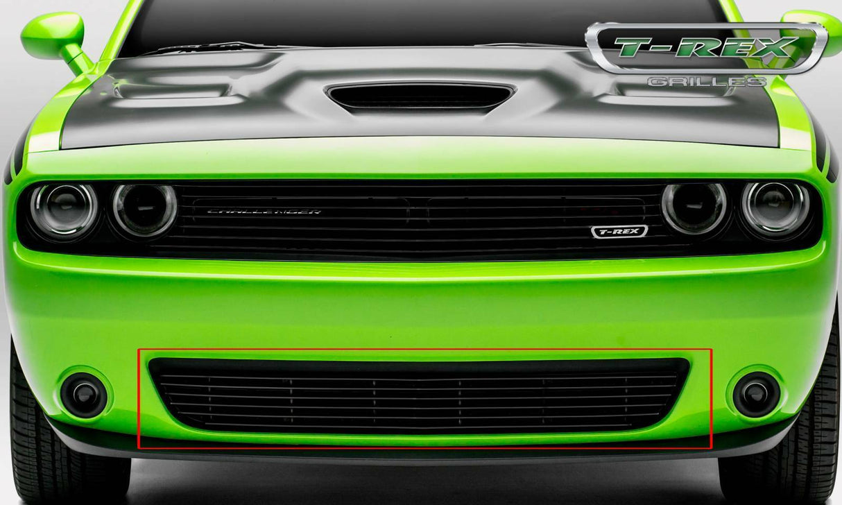 T-Rex Grilles - 1 Pc Horizontal Aluminum Billet Bumper Grille Overlay - 25419B