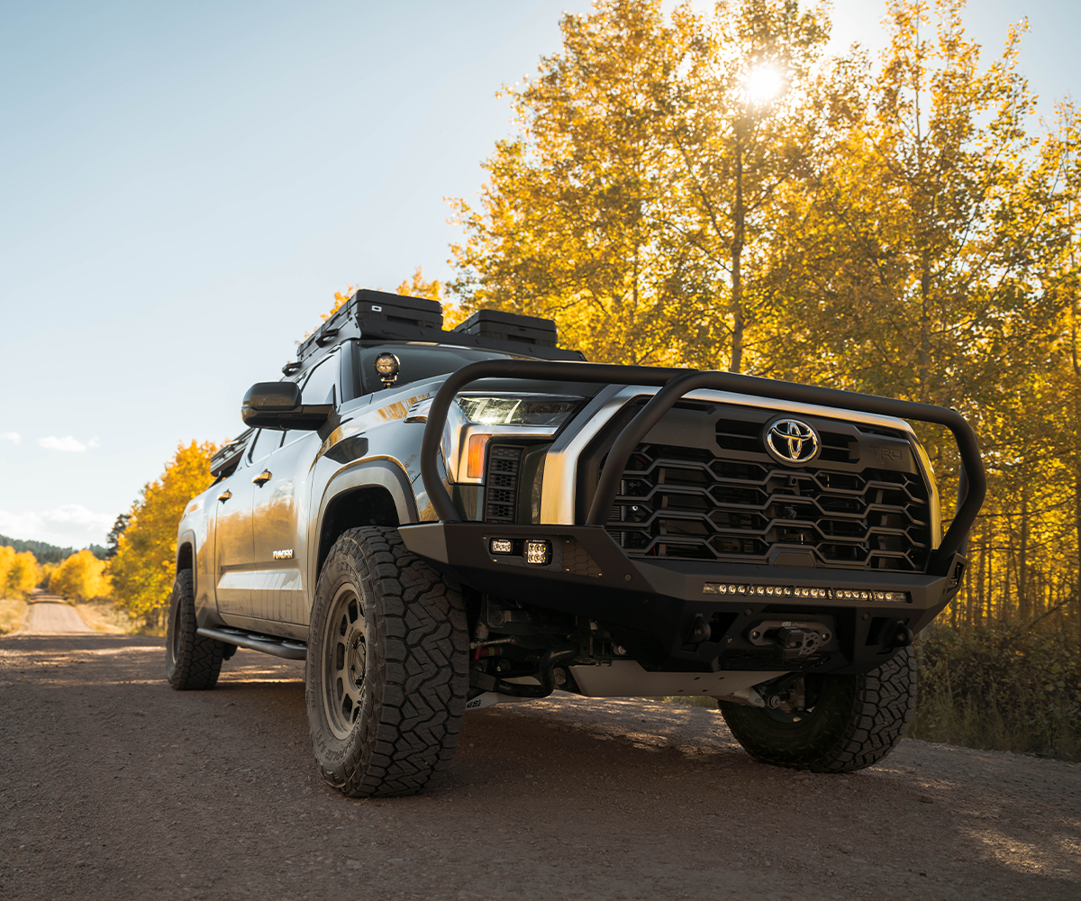 CBI - 3rd Gen Tundra Adventure Front Bumper 2022 Steel / Bare Metal - 200-000-012-027