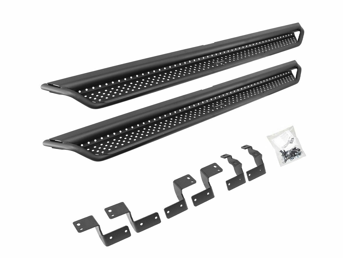Go Rhino D14205T Dominator Xtreme D1 Side Steps with Rocker Panel Mounting Bracket Kit