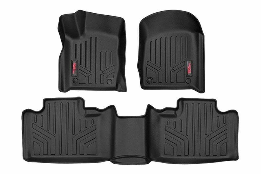 Rough Country Floor Mats - Front and Rear - Jeep Grand Cherokee 2WD 4WD (13-20) - M-60300