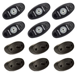 RIGID A-Series LED Universal Rock Light Kit, High Power Amber, Set Of 6