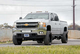 Rough Country - Chevrolet LED Fog Light Kit - Black Series w Amber DRL (11-14 Silverado HD) - 70628DRLA